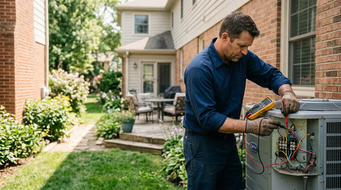 HVAC technician working near South Holland, IL